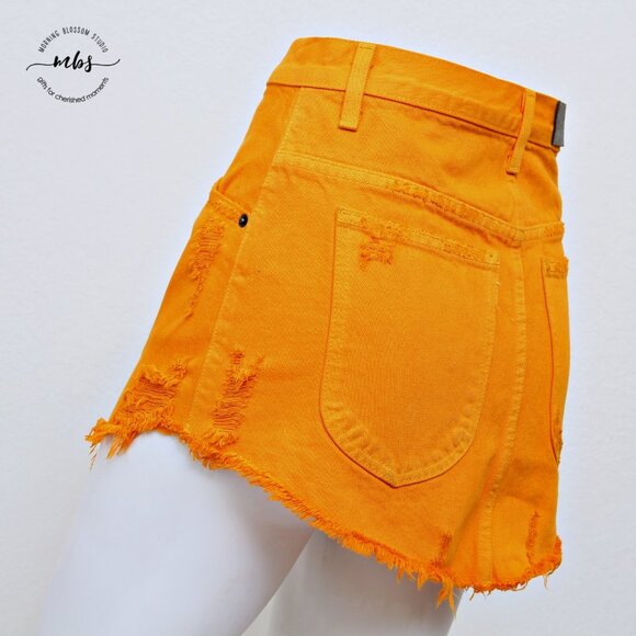 Carmar Beatrice Distressed Frayed Hem Mini Skirt - Picture 6 of 9